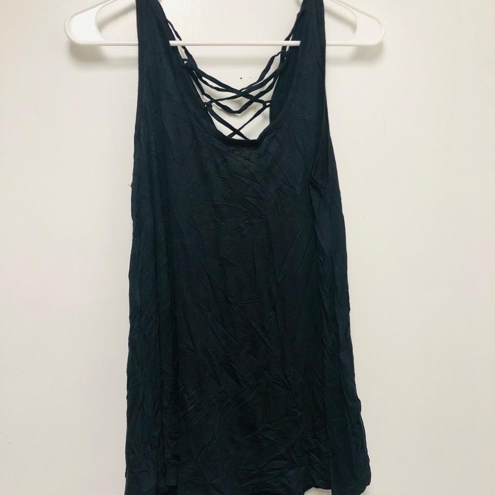 Hippie Rose women’s black tank top